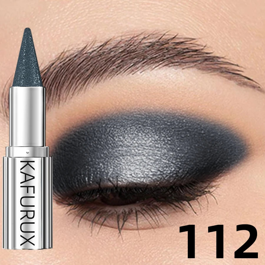 12 Colors Metallic White Black Purple Eyeshadow Pencil Glitter Liner Qme 112