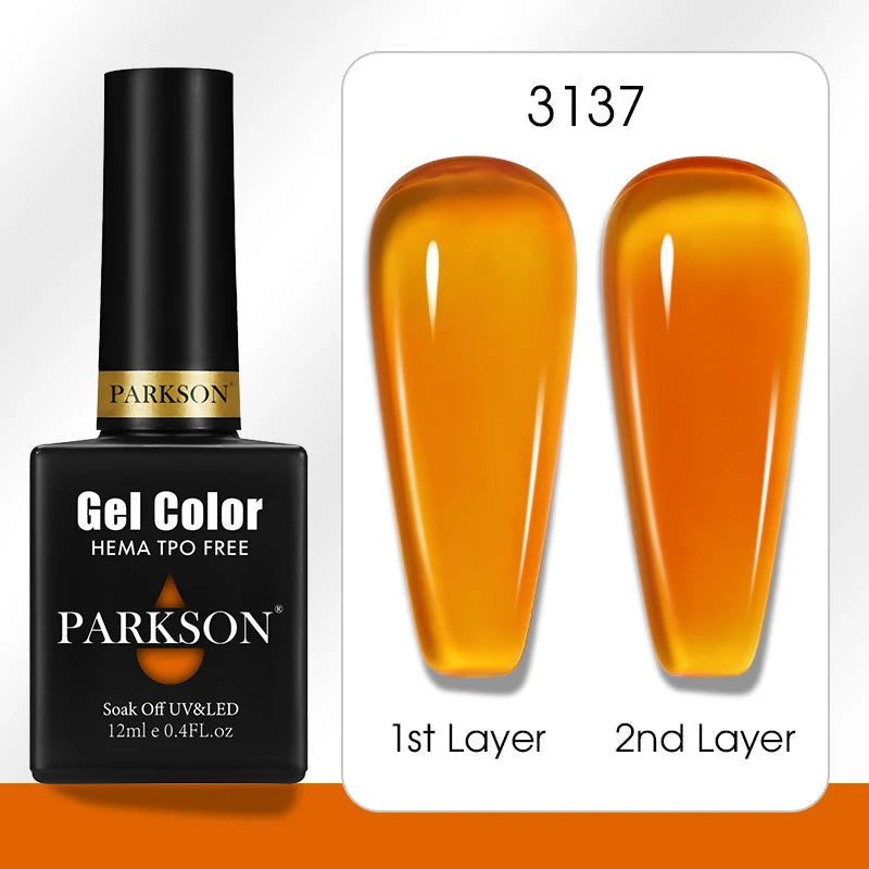 Parkson Colorful Nail Gel Polish Lacquer Soak Off UV LED Long Lasting