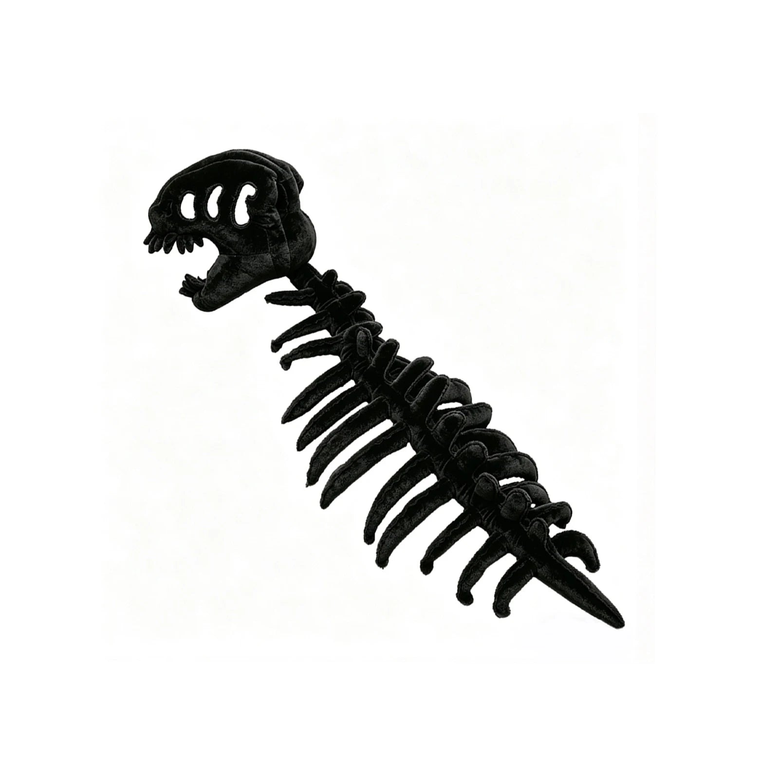 2026 New Soft Dinosaur Skeleton Costume Headpiece Children Adult Party Props Cosplay Wearable Cute Dinosaur Suit Christmas Gift Qme Black 120cm