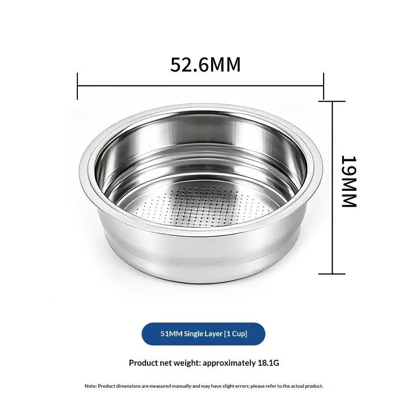 51 1-Cup 2-Cup Filter Replacement Basket Coffee Bottomless Qme A3