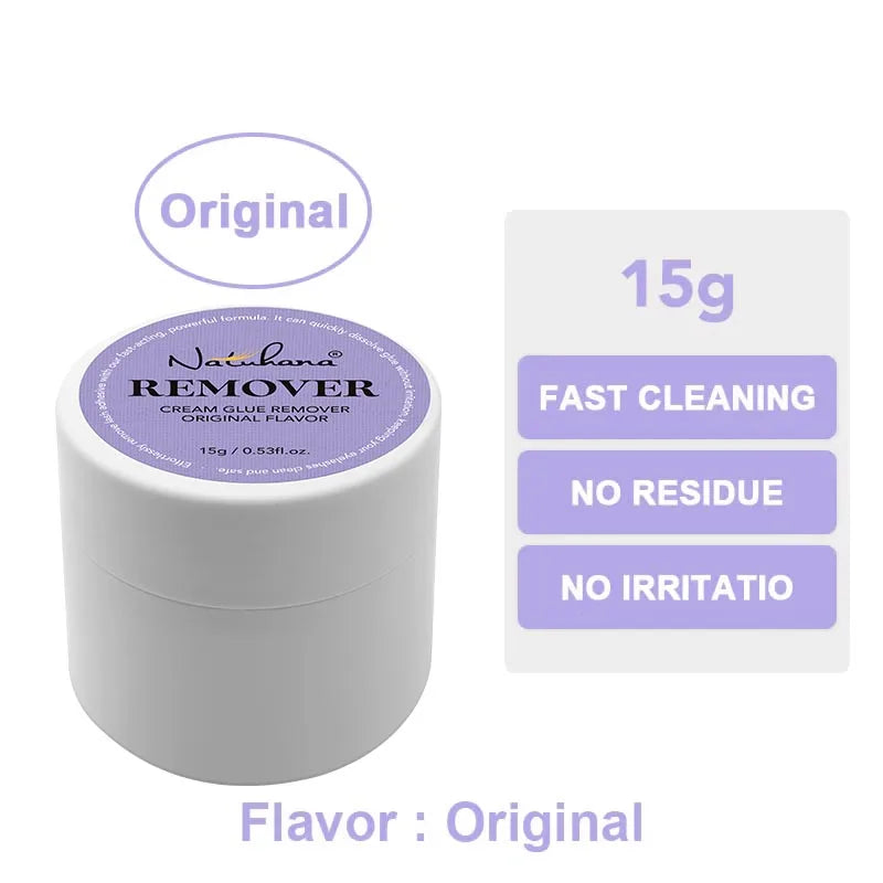 NATUHANA Fast Cleaning Lash Glue Cream Remover Non Irritating Qme Sky Blue