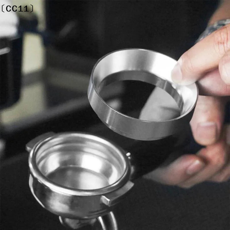 Aluminum Alloy Espresso Dosing Ring Anti Spill Design Easy Clean Qme