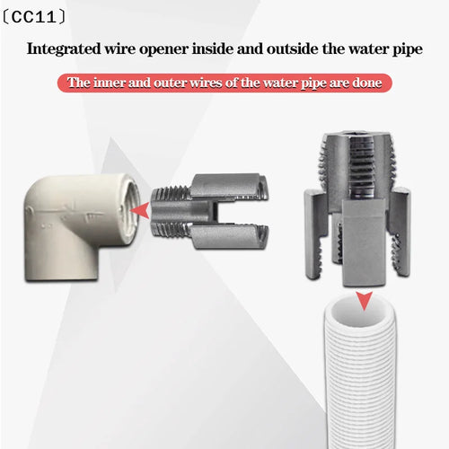 1 3 PPR PVC Water Pipe Threader Tapping Toolinternal Thread External Qme