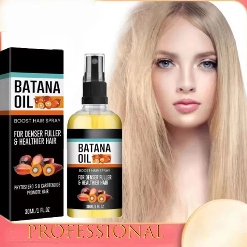 Batana Oil Spray Repairs Baldness Strengthens Hair Natural Nourishment Hereditary Loss Treatment,Moisturizes Scalp All Genders Qme
