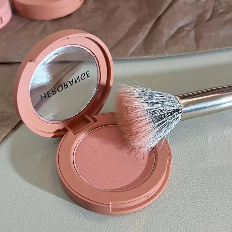 HERORANGE Monokrom Serbuk Blush Waterproof Long-lasting Peach-orange Qme