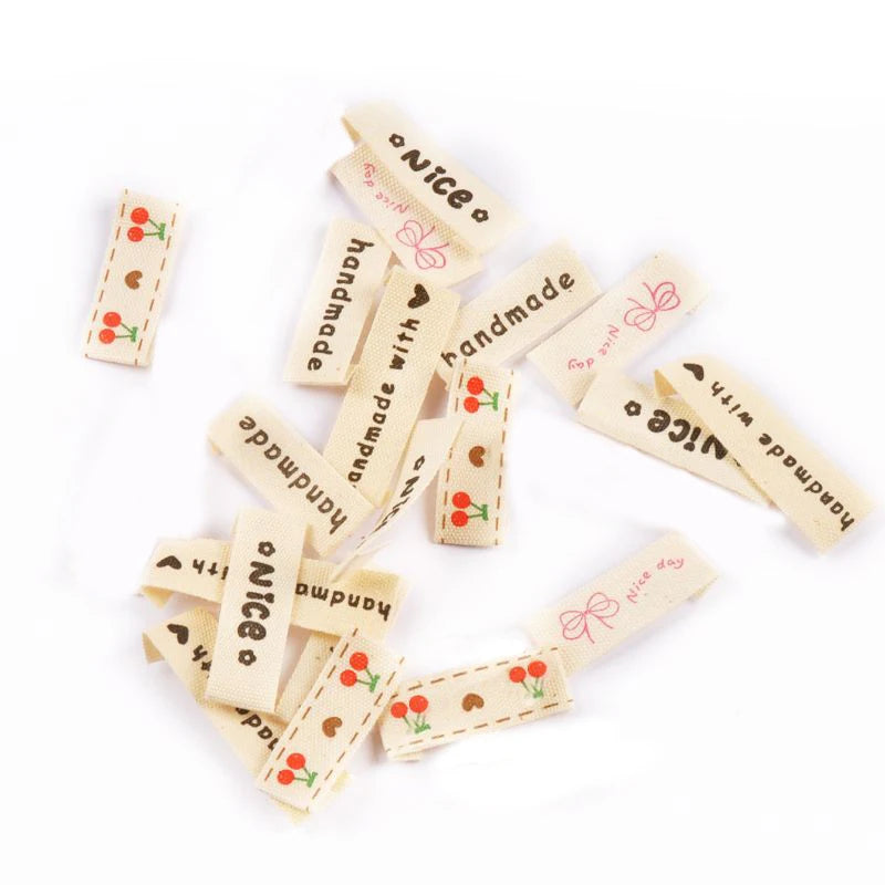 50pcs 8-40mm Mixed Pattern Label Handmade DIY Label For Clothing Labels Shoe Bag Accessories Artistic Decorations cp3806 Qme