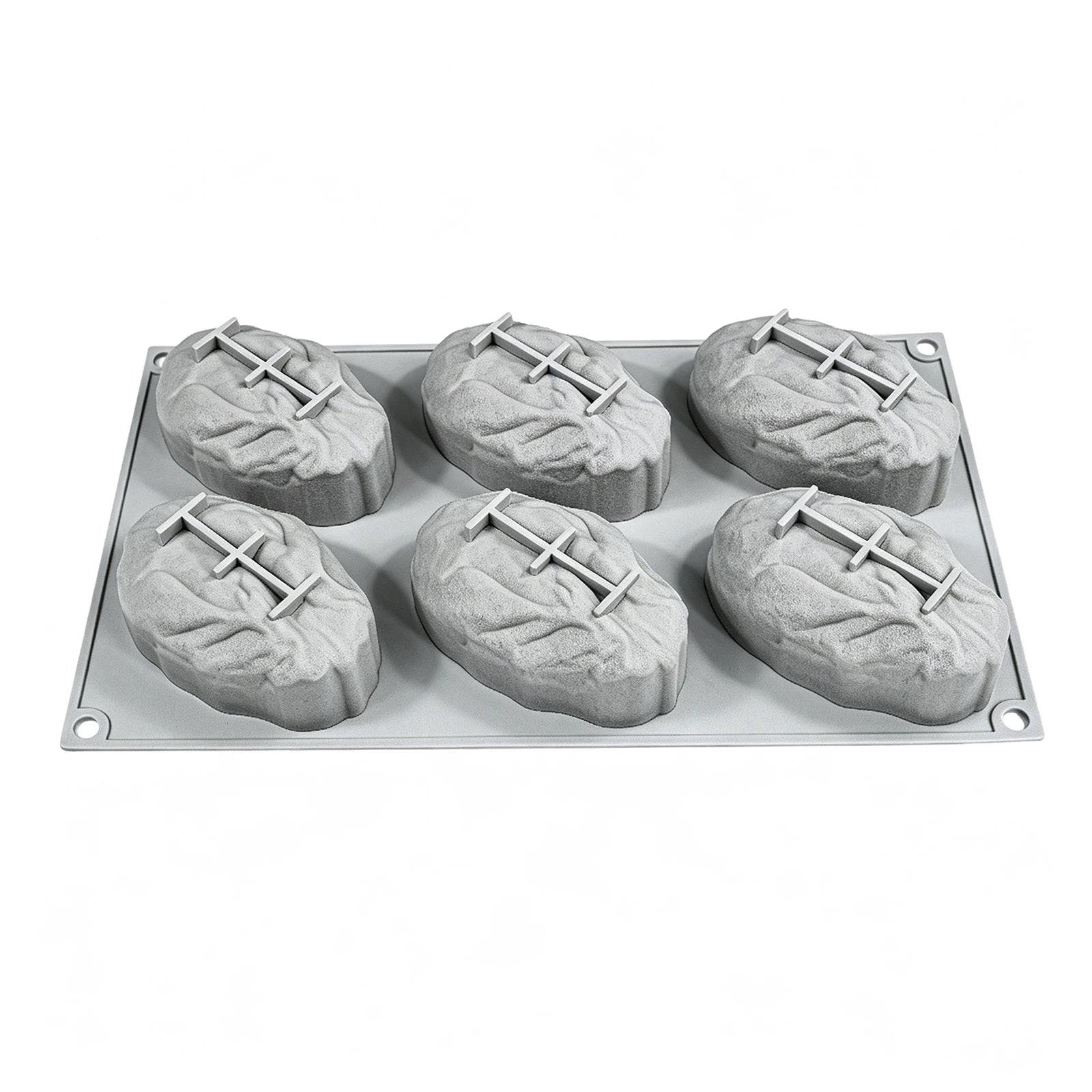 Nut-Shaped Silicone Mould 6 Cavity Chocolate Ice Mould DIY Bakeware Molds for Baking Cake Candy Jelly Mousse Desserts Qme Style B