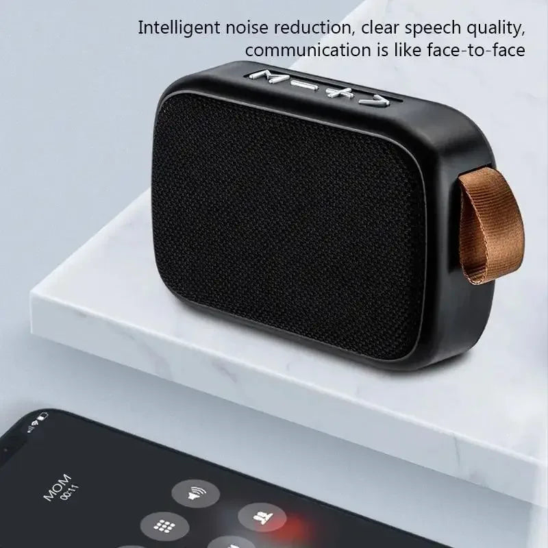 Mini Fabric Speaker Portable Wireless Soundbar Bluetooth 5.0 Outdoor Indoor Sport HIFI Loudspeaker J Support TF Card FM L Radio Qme