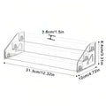 Multi-layer Clear Acrylic Nail Polish Display Stand Plastic Storage Qme 3 layers