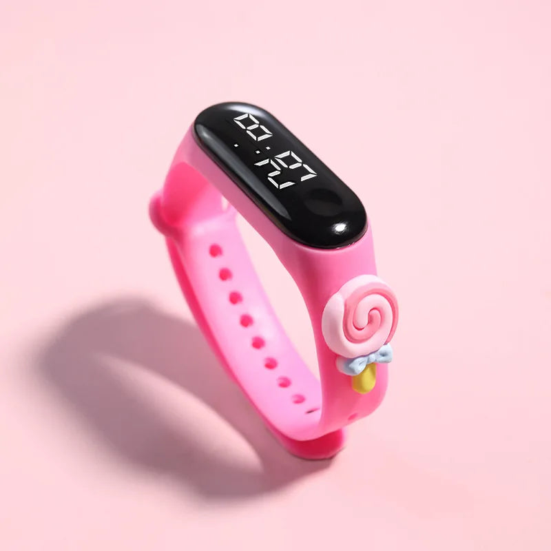 Kids Watch Watch Reloj Smart Watch LED Children Watches Bracelet Cartoon Digital Ladies Watch for Girls Waterproof Clock Gift Qme D