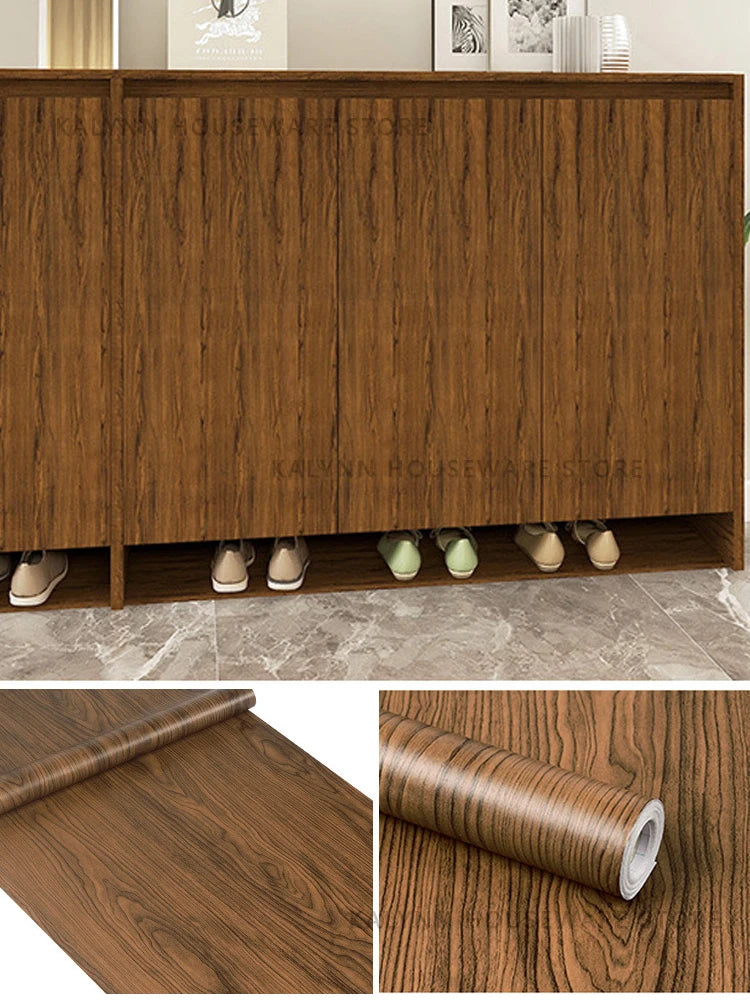 Wood Contact Paper Wallpaper Peel Stick Light Grain Stickers Cabinets Qme Wood Grain 00007 10mx45cm