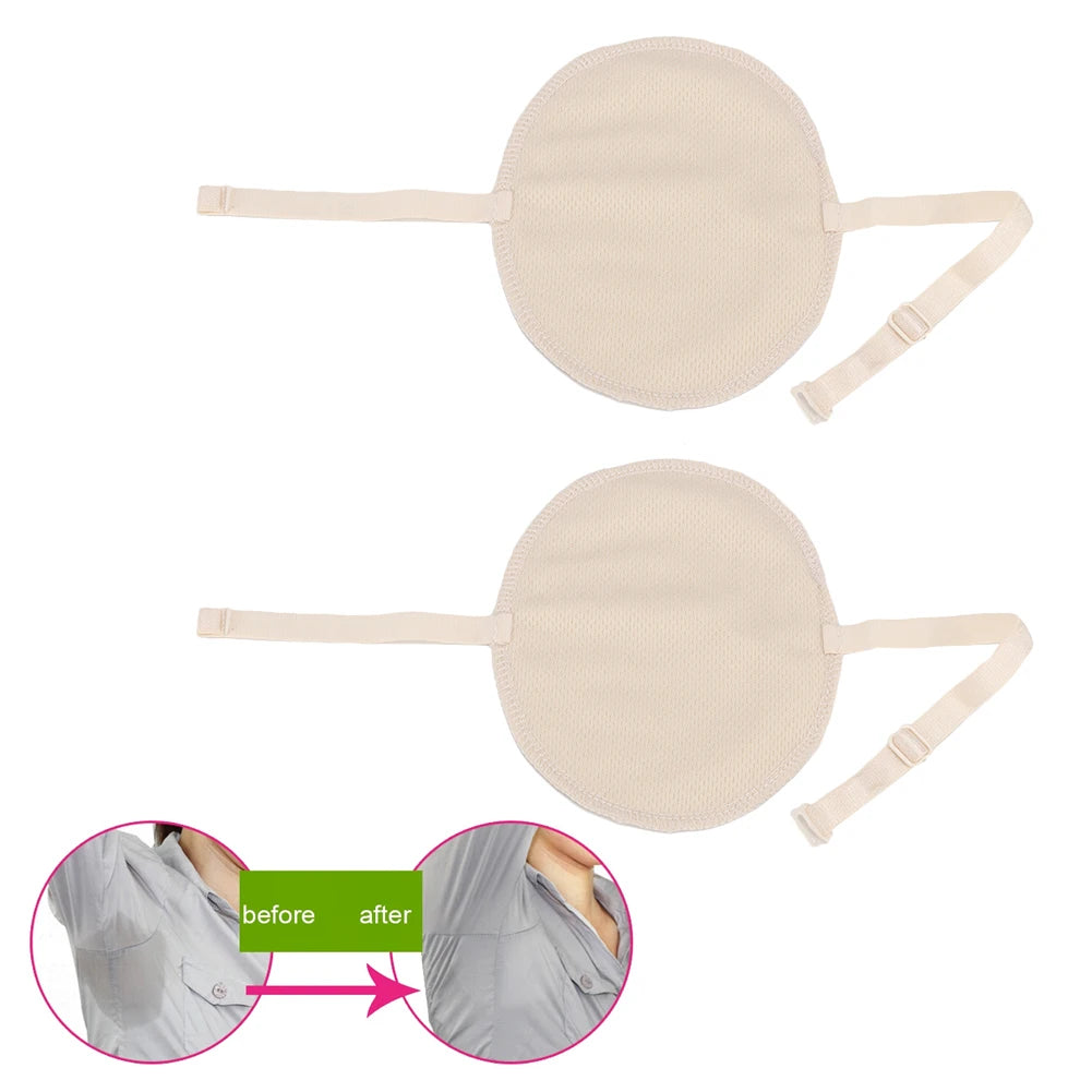 Armpit Sweat Guard Armpit Sweat Guard Bra Reusable Cotton Armpit Sweat Guard Cover Underarm Sweat Absorbent Pads Skin Tone Qme