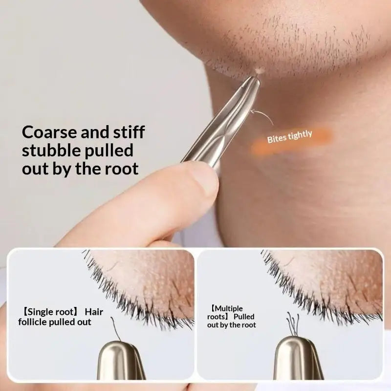 Round Head Facial Hair Removal Tweezer 1 Premium Precision Eyebrow Qme