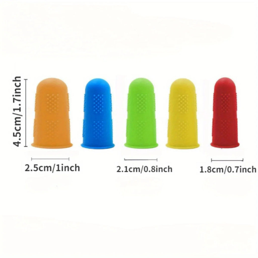 Silicone Hot Glue Gun Finger Caps,Finger Guard Protectors or Hot Glue Wax Rosin Resin Honey Adhesives Scrapbooking Sewing 3Sizes Qme