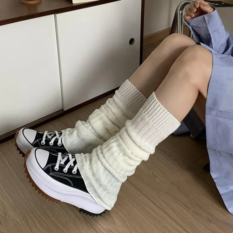 Cute Japanese Lolita JK Leg Warmers Women Ankle Warmer Girls Gothic Qme