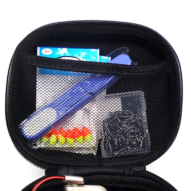 Outdoor Fishing Bag Spinning Reel Box Shockproof Waterproof Leather Qme