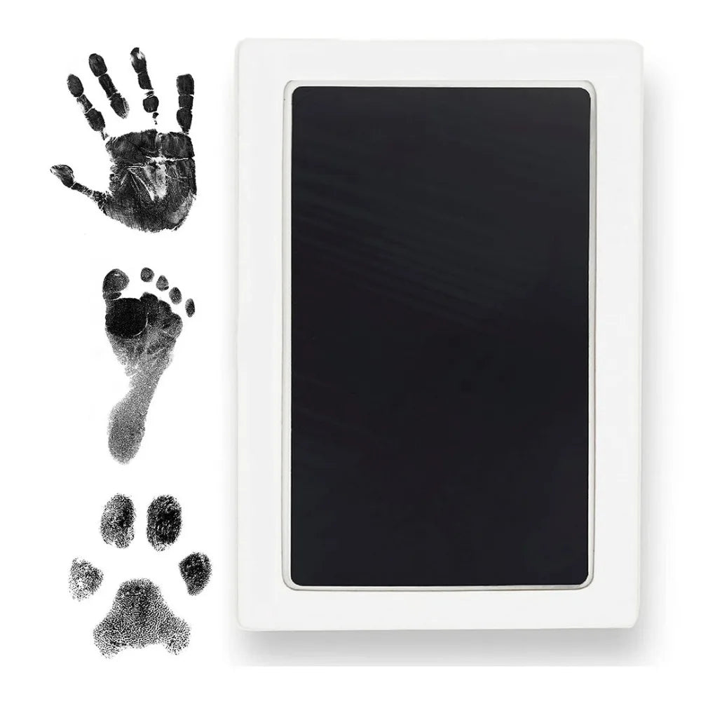 Baby Handprint and Foot Print Ink Pad Baby Photo Frame Handprint Non Stick Ink Safe Baby Footprint Souvenir Baby Accessories Qme