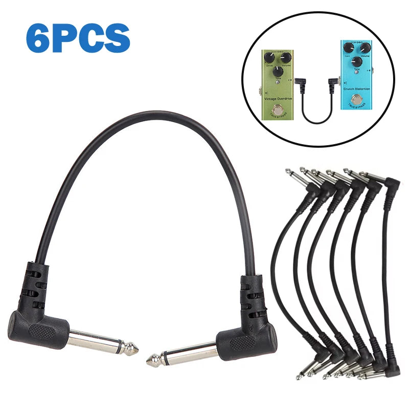 Guitar Effect Pedal Cable Angle Plug No Noise Shielded Pedals Musical Qme
