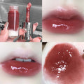 Berry Snow Glass Lip Gloss Mirror Shiny Lip Stain with Mixing Effect Juicy Plump LipGloss Non-Sticky Water Gloss Liquid Lipstick Qme 02