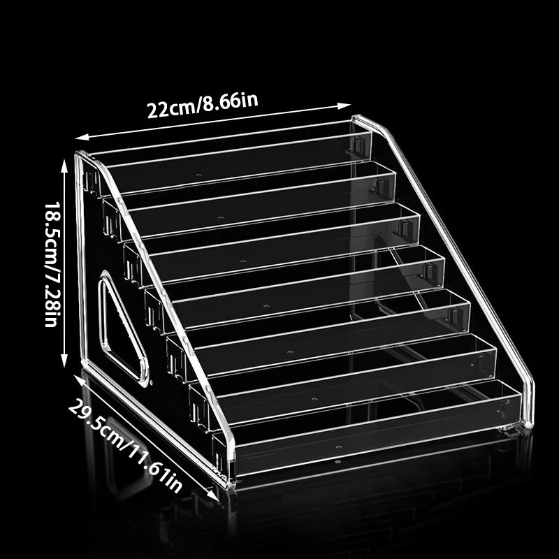 Two Dimensions Anime Characters Badge Organizer Acrylic Transparent Qme L