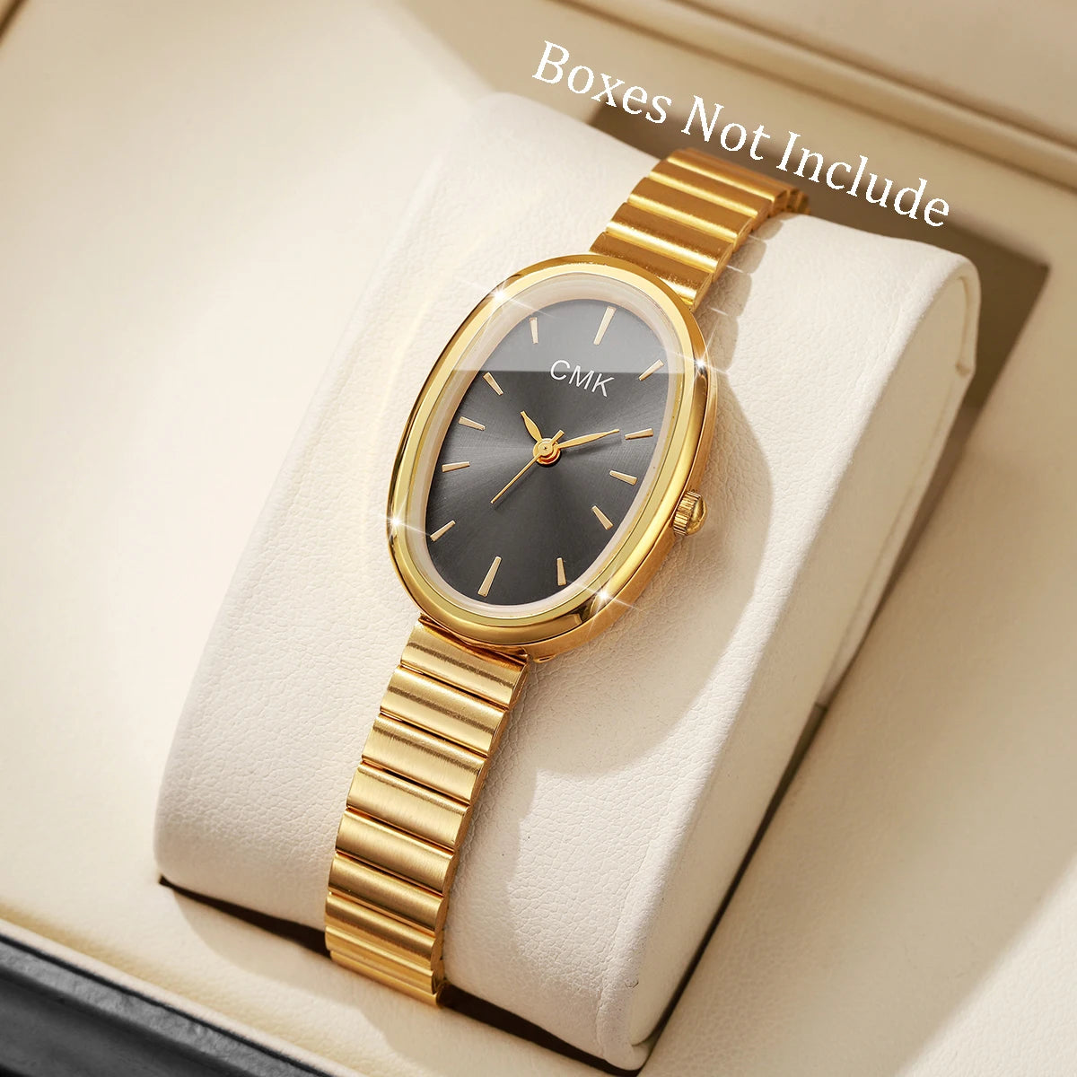Moda oval dial relógios femininos pulseira ultra-fina analógico relógio de pulso de quartzo meninas reloj mujer (sem caixa) Qme 2