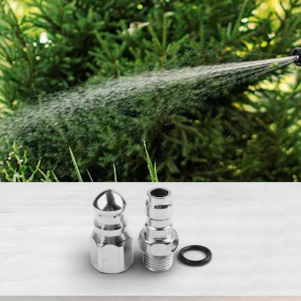 1pc Sewer Jetter Nozzle 5000PSI Sewer Jetter Pressure Drain Jetter Hose Nozzle 1/4 Pressure Washer Jetter Nozzle Qme