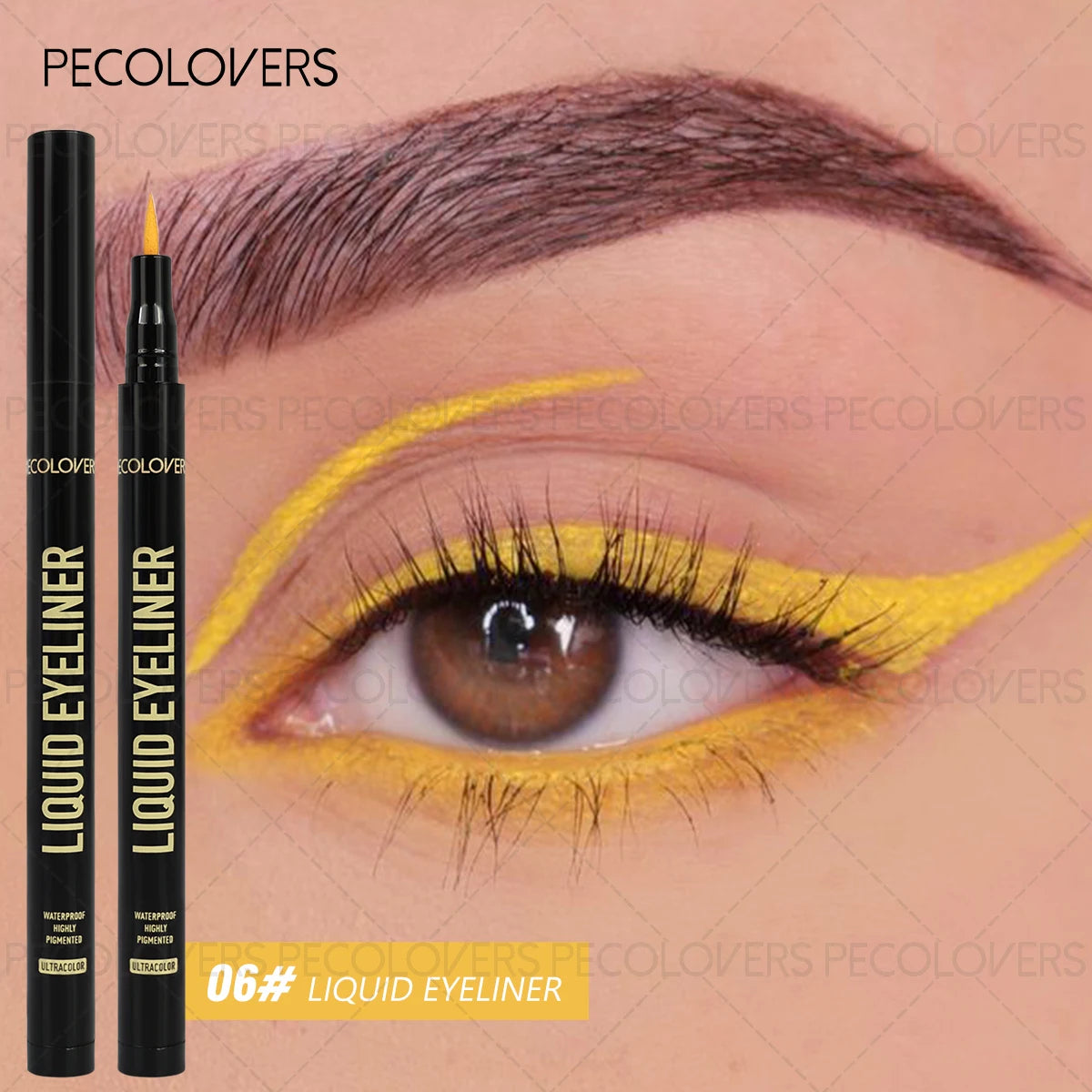 Liquid Colorful Eyeliner Rendering Pen Quick Drying Waterproof Qme 06