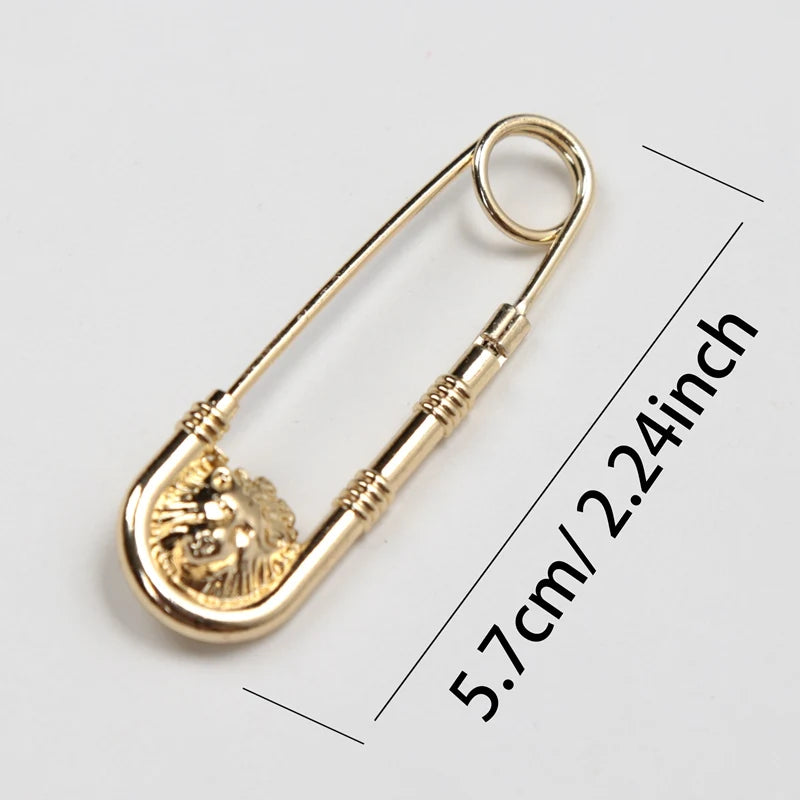 Retro Brooch Pin Fashion DIY Safety Pins Women Waist Closing Artifact Qme A-5.7cm -2.24inch