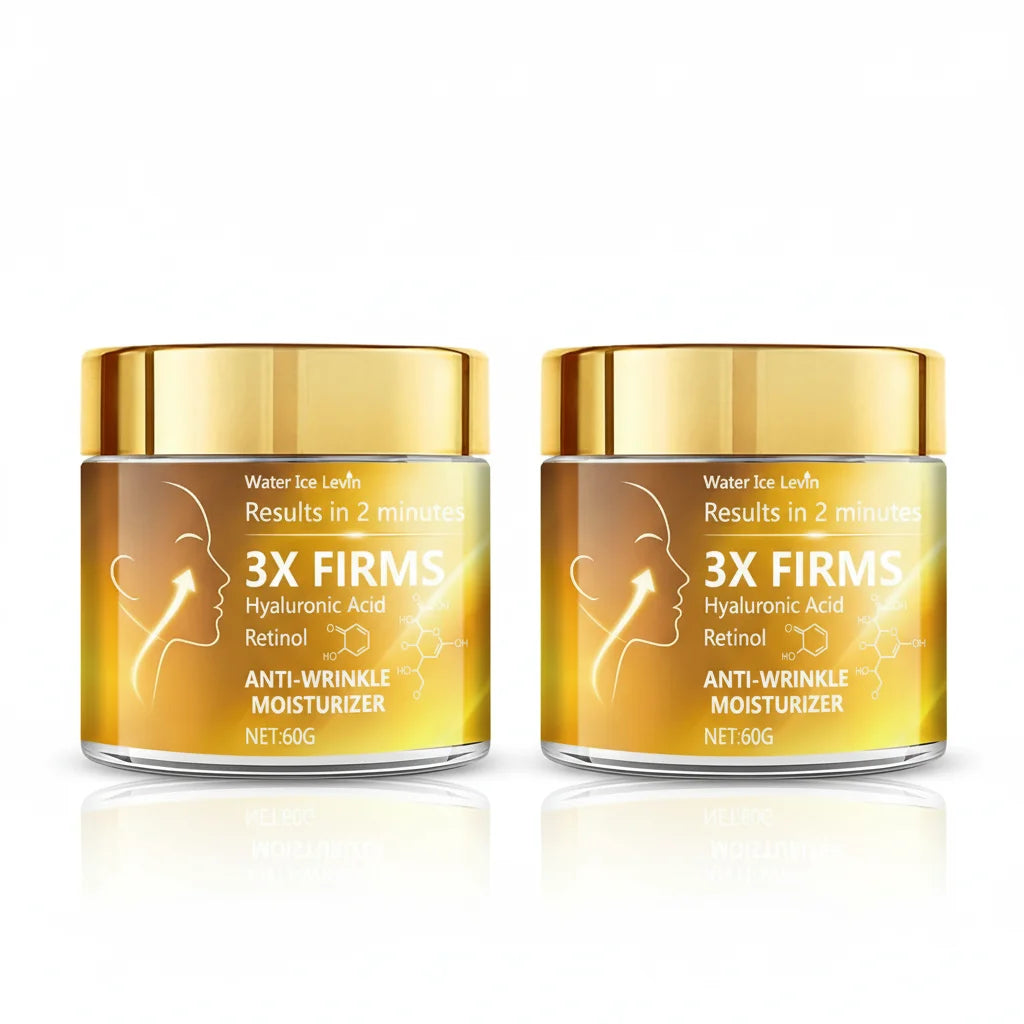 3X Anti-Wrinkle Face Cream with Hyaluronic Acid & Retinol for Visible Firming in 2 Minutes. Qme WHITE 60g