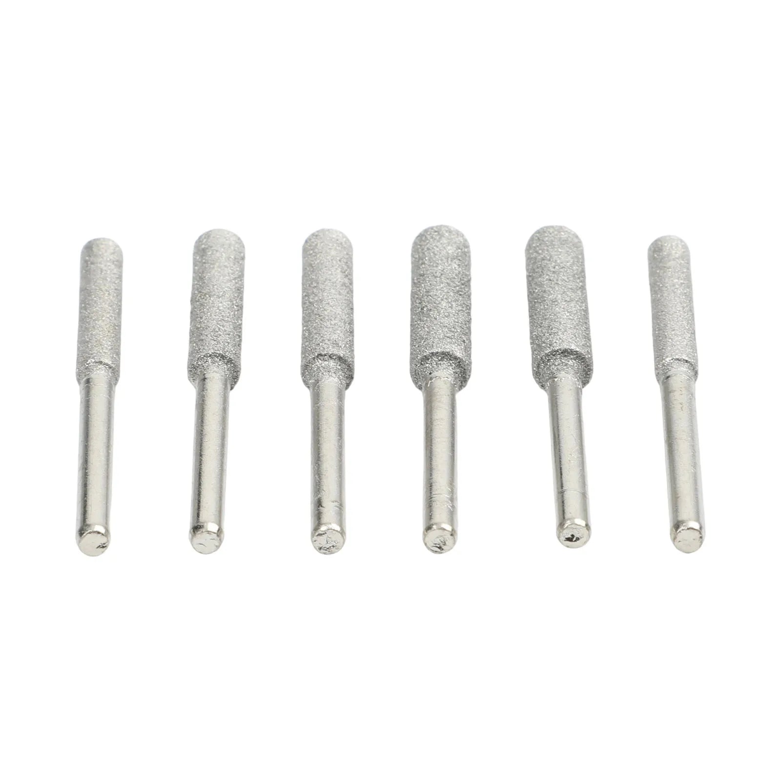 6pcs/set Silver Chainsaw Sharpeners 4mm /4.8mm/ 5.5mm Burr Chainsaw Head For Sharpening Polishing Engraving Grinding Tool Qme