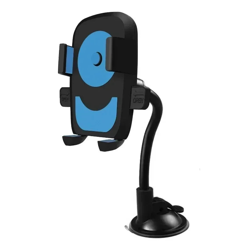 1pcs New Car Phone Holder Bracket Mount Cup Holder Universal Car Mount Mobile Suction Windshield Phone Locking Car-Accessories Qme