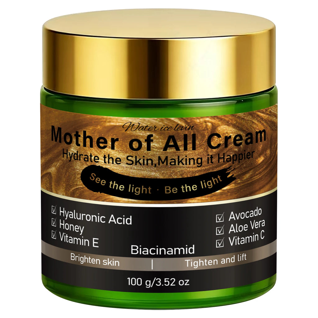 Hydrating Firming Brightening Face Cream Infused Honey Avocado Aloe Vera VC VE Niacinamide Daily Skin Lotion Qme green 100g