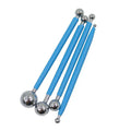 Clay Sculpting Tools Double Head Point Drill Creasing Pens Reusable Qme Blue