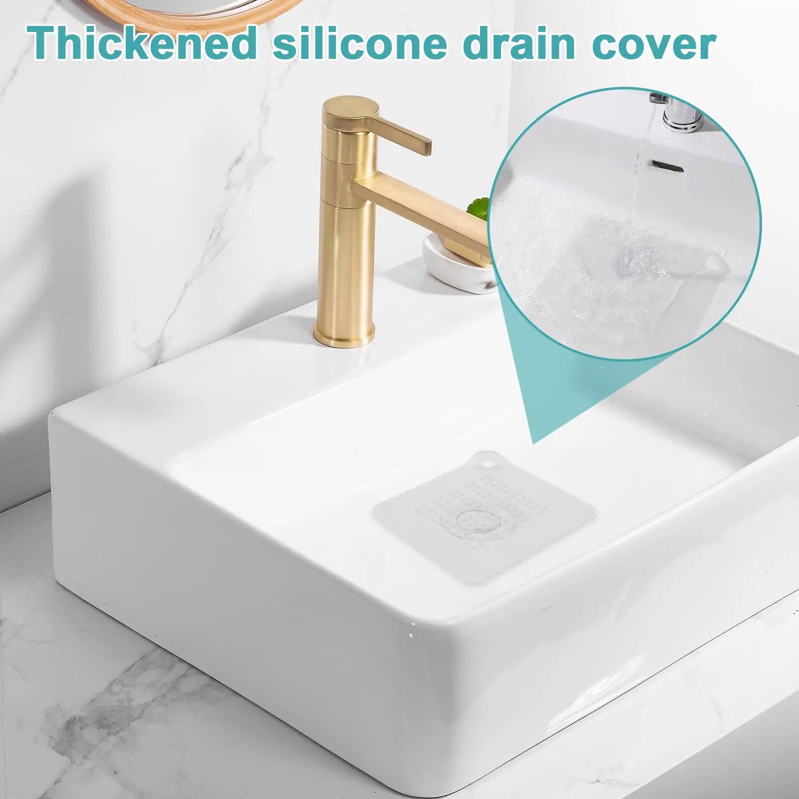 Silicone Drain Stopper Soft Anti-odor Tub Plug Bathroom Floor Qme