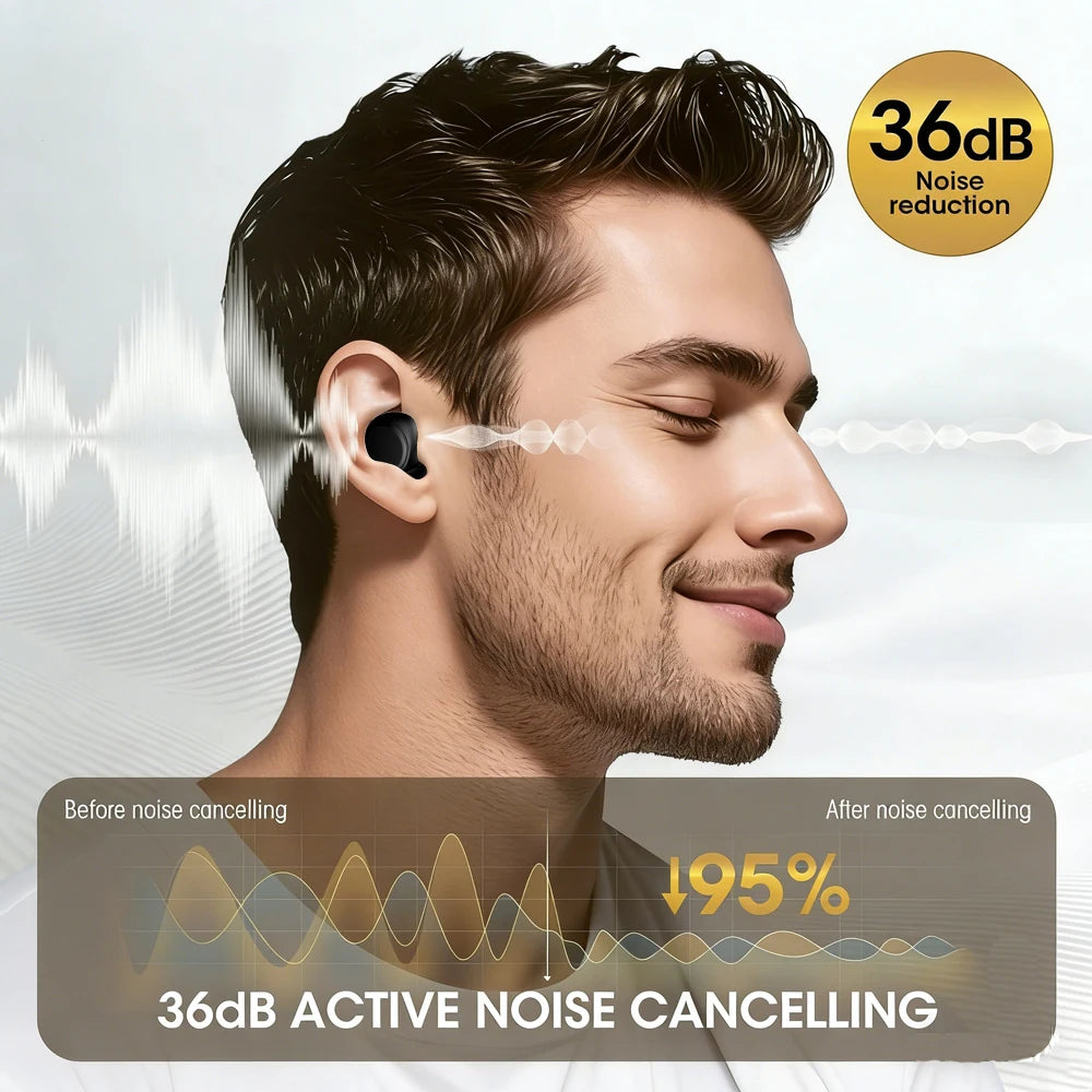 Sleep Earplugs 36dB Noise Cancelling Adjustable Air Pressure Qme