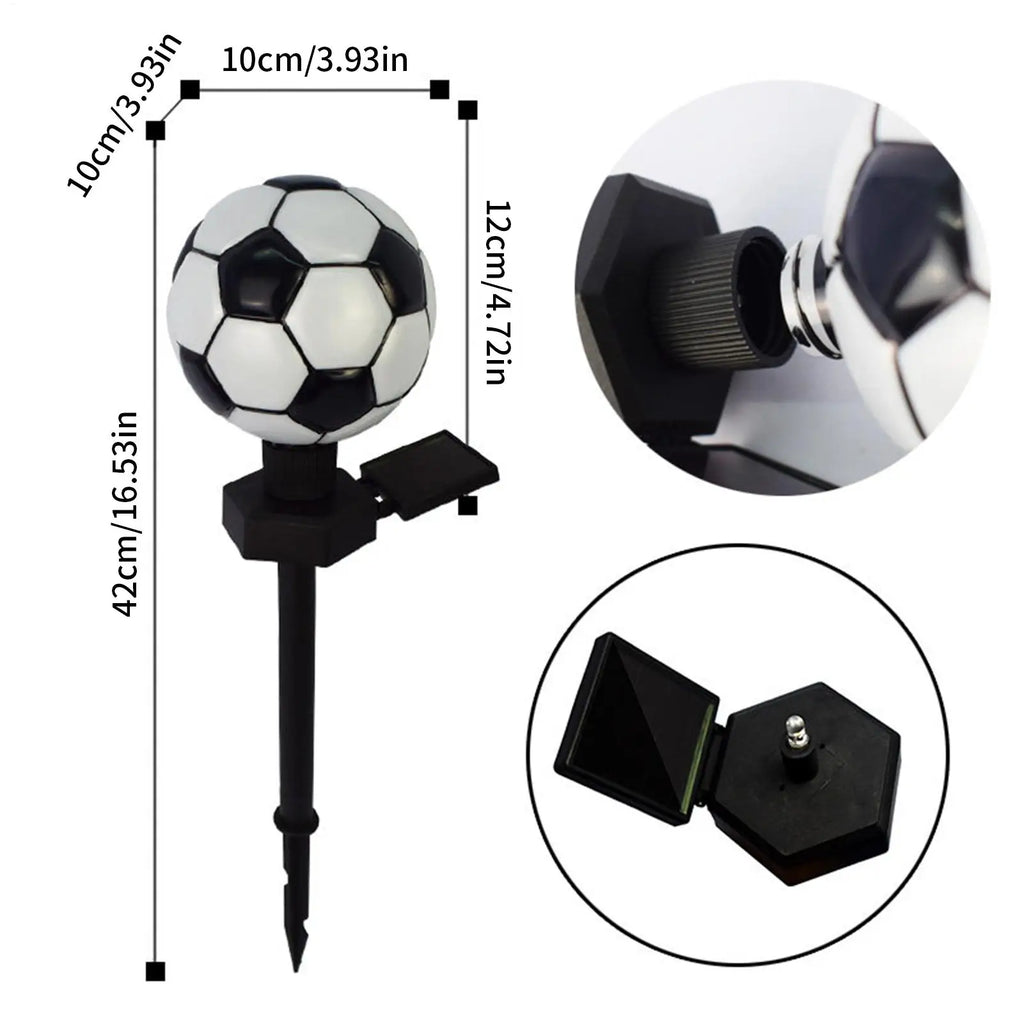 Solar Light Balls Bright Waterproof Decorative Lamp Lantern Soccer Qme