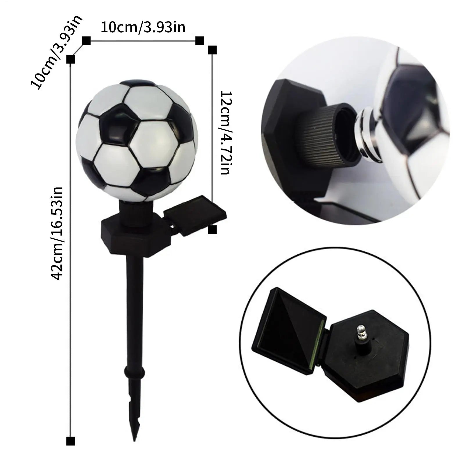 Solar Light Balls Bright Waterproof Decorative Lamp Lantern Soccer Qme