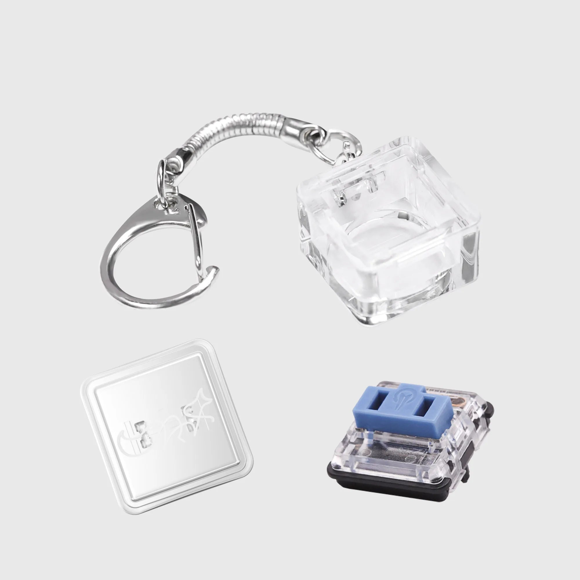 1 Pcs Finger Button Anti-stress Toys Acrylic Mechanical Keyboard Keycaps Office Decompression Calming Children Adults Unzip Toys Qme 1350D03-1