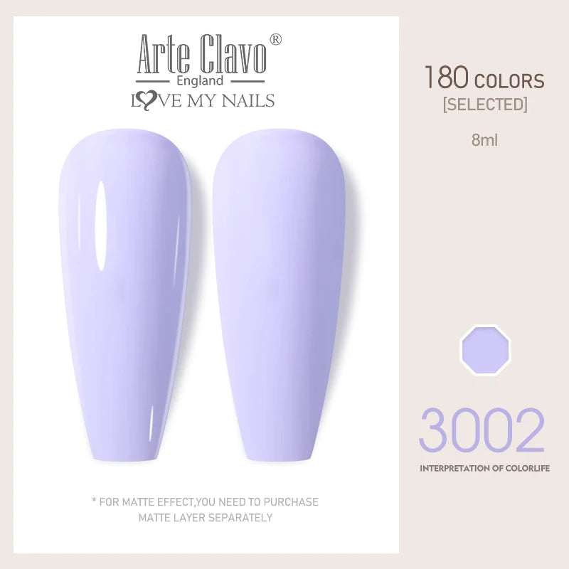 Arte Clavo Colorful Glitter Series UV Gel Nail Polish Sequin Soak Off