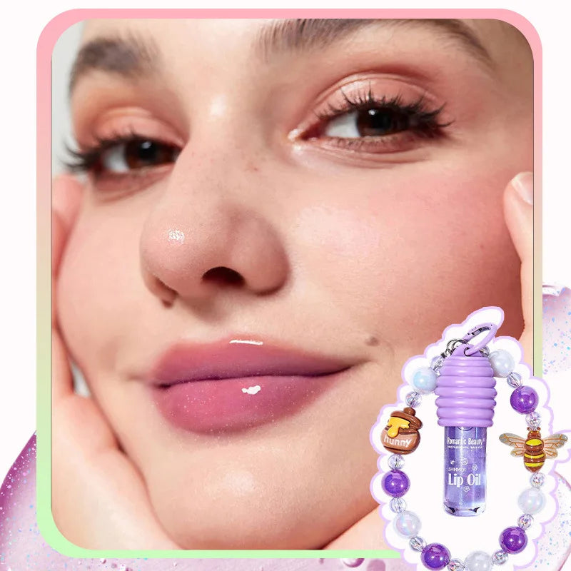 4-colors Cute Bracelet Lip Balm Long-last Moisturizing Oil Reducing Qme