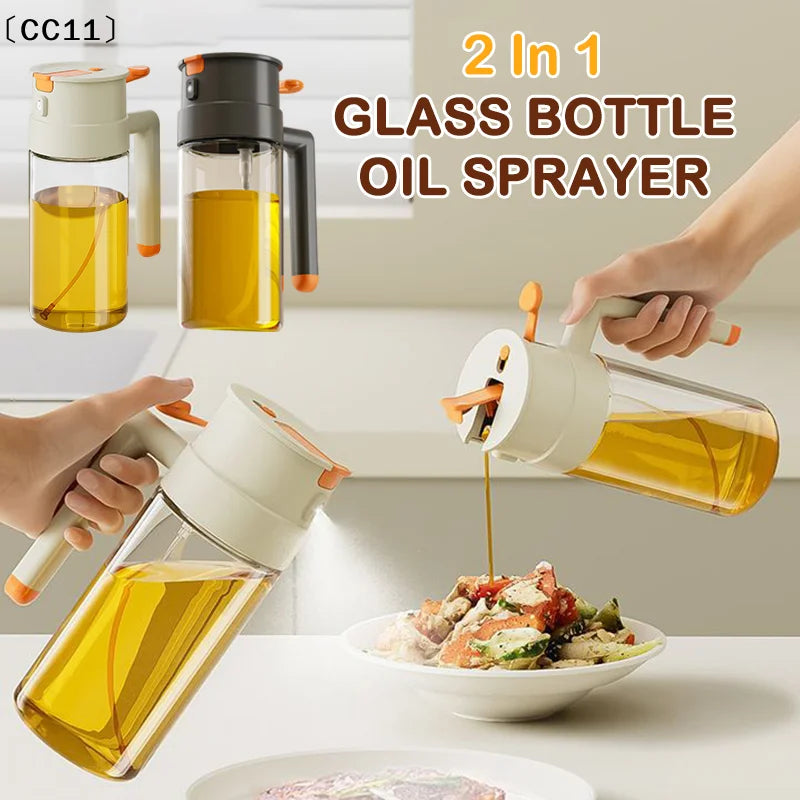 470 1 Oil Spray Bottle Pour Spout Leakproof Multifunctional Large Qme