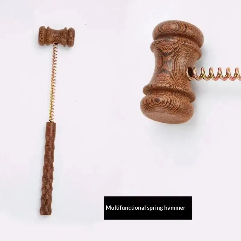 Wooden Massager Ball Hammer Reduce Soreness Percussion Spring Fatigue Qme A2