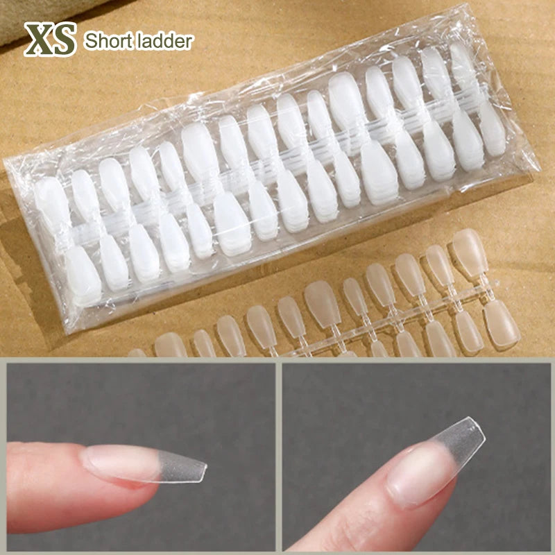 Bag Fake Nail Tips Matte Coverage Transparent False Nails Gel