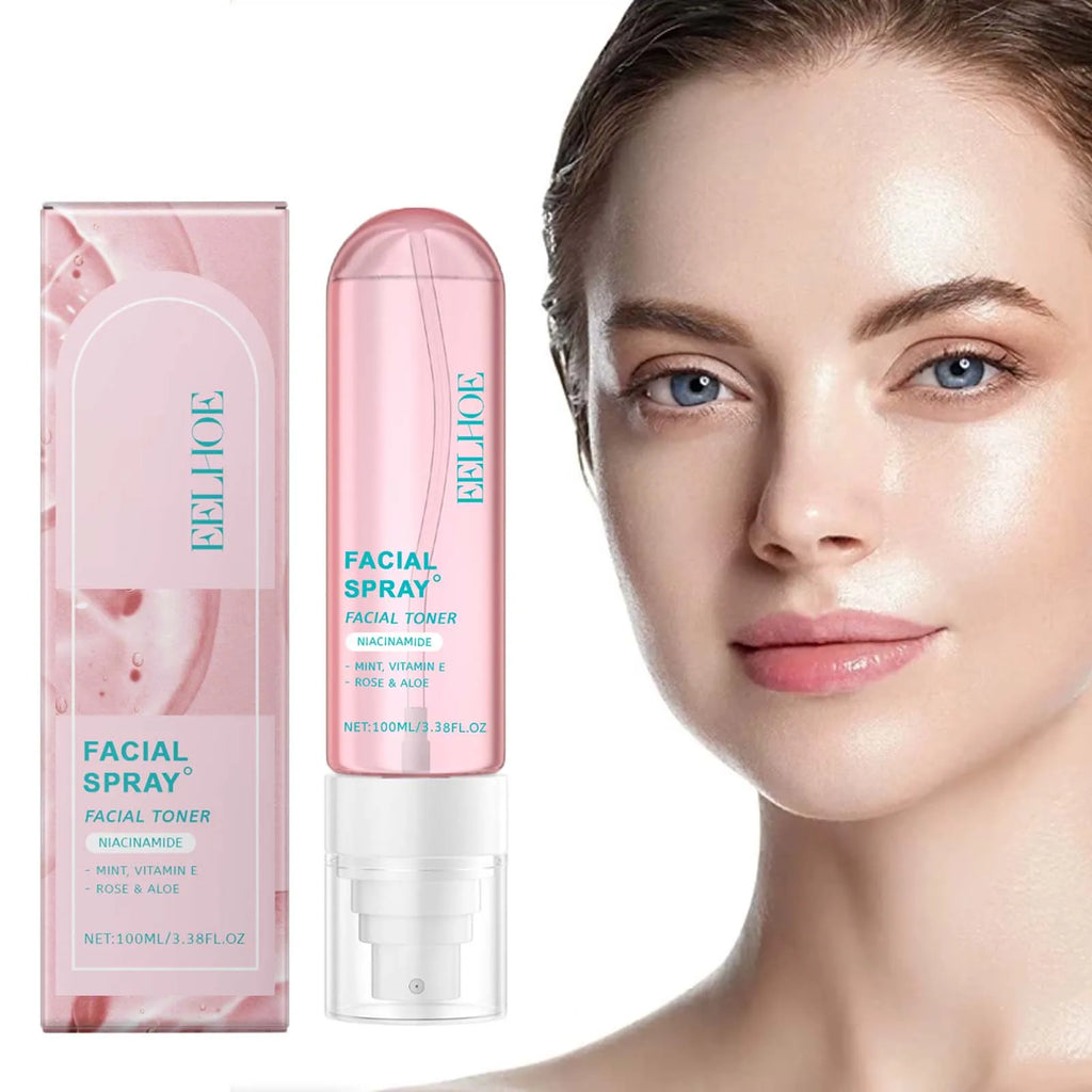 Niacinamide Toner Spray Moisturizing Brightening Facial Skin Care Improve Dullness Even Skin Tone Hydrating Smoothing Skin Qme