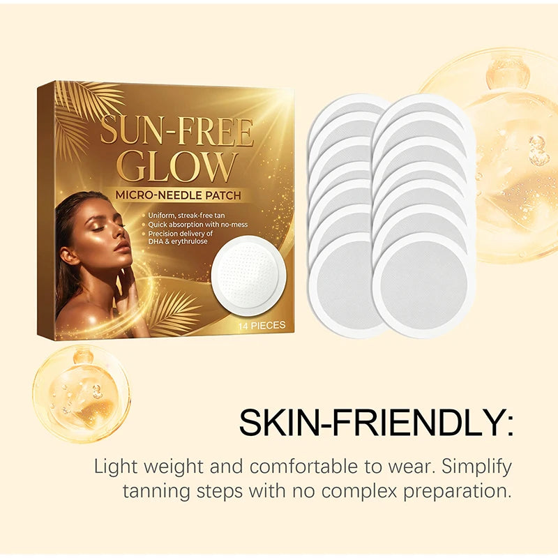Sun Tanning Care Patches 14 Moisturizing Refreshing Natural Bronze Qme