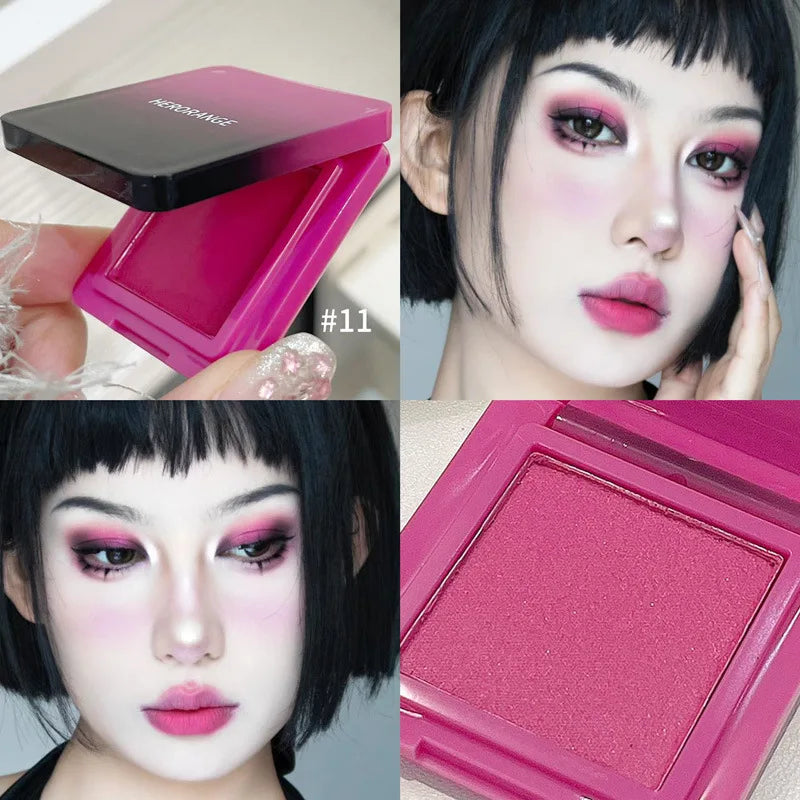 Wild Rose Black Eyeshdaow Palette Matte Glitter Single Color Eyeshadow Gothic Red Pigments Waterproof Fashion Smoky Eyes Makeup Qme 11
