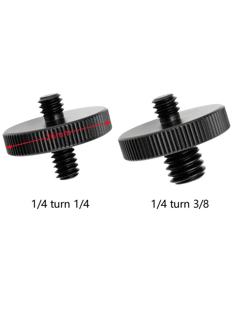 Universal Camera Conversion Screw 1 4 Male 3 8 Dual Nuts Tripod Mount Qme