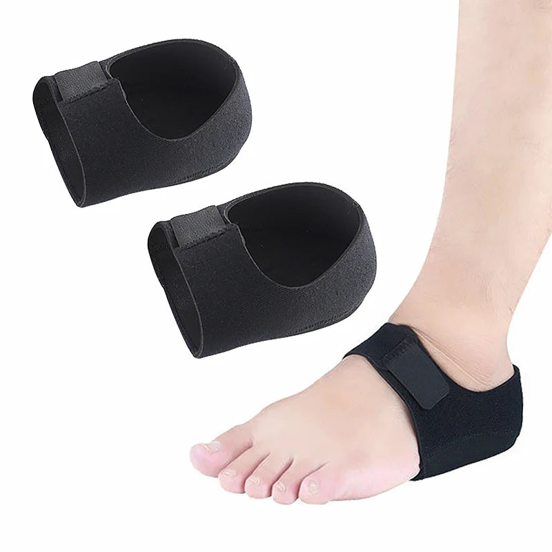 1 Pair Silicone Heel Pads Shock Absorption Relieving Leg Pressure Qme