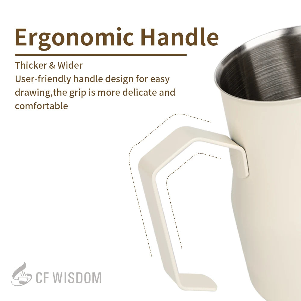 Crane Mouth Milk Frothing Pitcher Steaming Pitchers Professional Foam Qme
