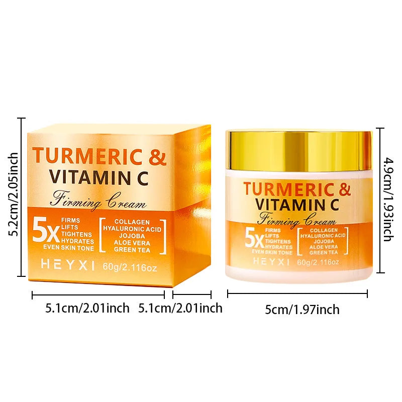 Turmeric Vitamin C Firming Face Cream Moisturizing Replenishing Water Qme